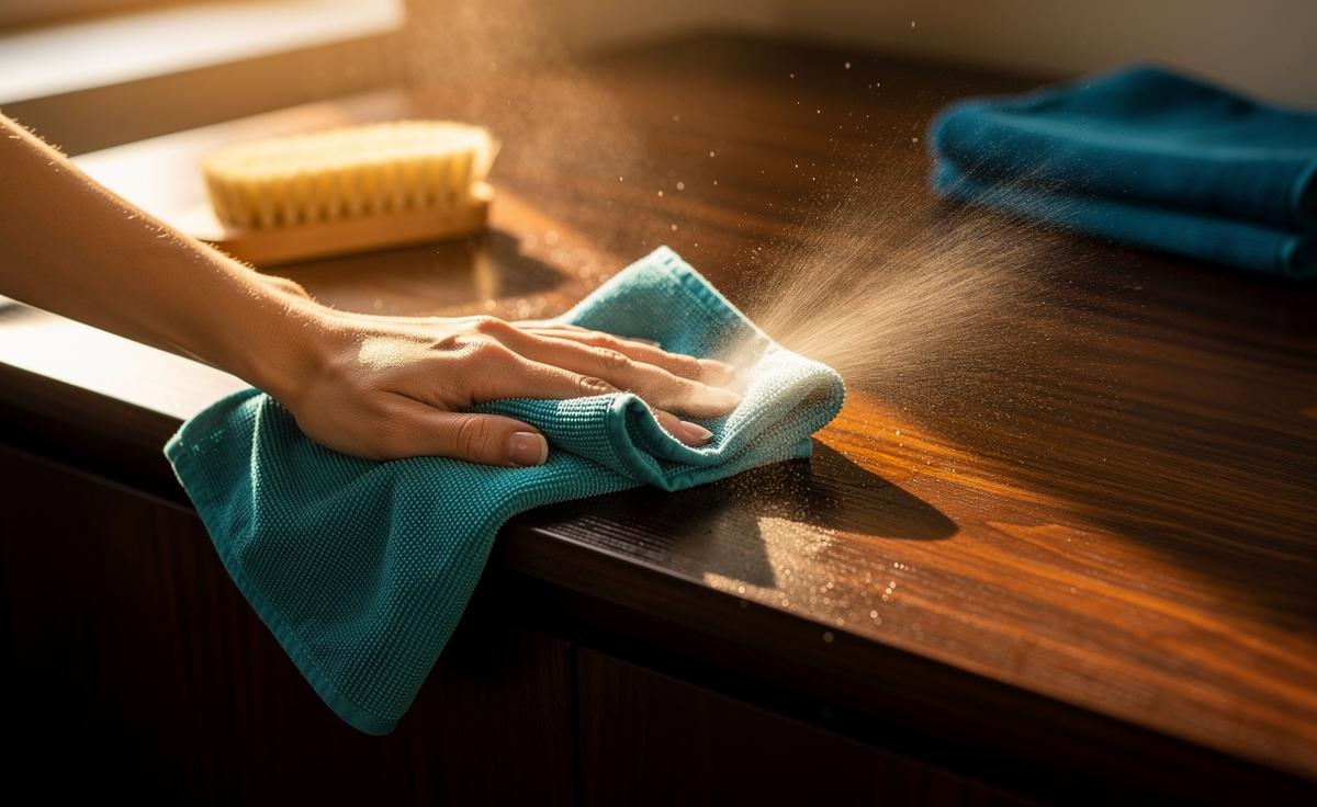 Metodo Rapido per Eliminare la Polvere dai Mobili Scuri