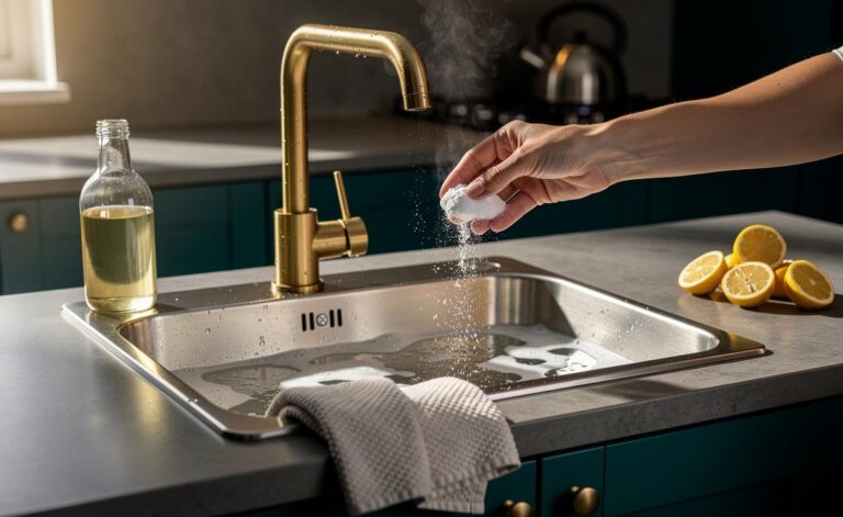 Pulizia del Lavandino della Cucina Senza Prodotti Aggressivi