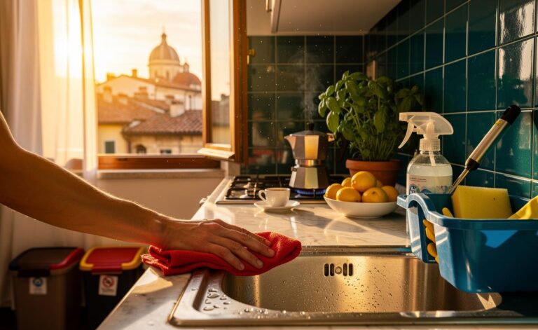 Routine Mattutina di Pulizia per Iniziare Bene la Giornata in Italia